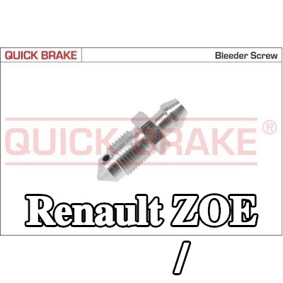 QUICK BRAKE برغي/صمام التهوية — Renault Zoe