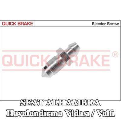 QUICK BRAKE Havalandırma vidası / valfi — SEAT Alhambra