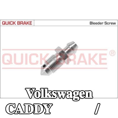 QUICK BRAKE برغي/صمام التهوية — Volkswagen Caddy