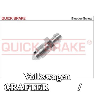 QUICK BRAKE برغي/صمام التهوية — Volkswagen Crafter