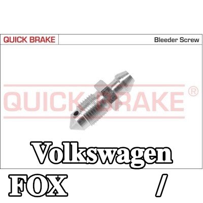 QUICK BRAKE برغي/صمام التهوية — Volkswagen Fox