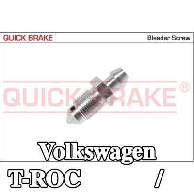 QUICK BRAKE برغي/صمام التهوية — Volkswagen T-roc