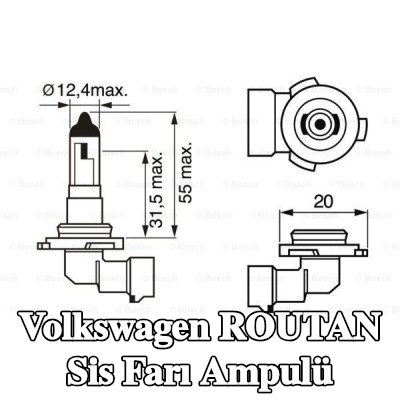 BOSCH Sis farı ampulü — 2008 Volkswagen Routan
