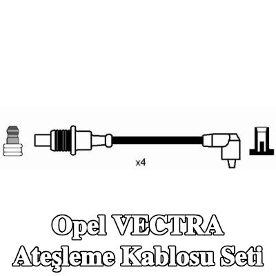 NGK Ateşleme kablo seti siyah — Opel Vectra