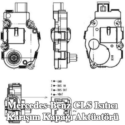 MAHLE Isıtıcı karışım kapağı aktüatörü — Mercedes-Benz Cls