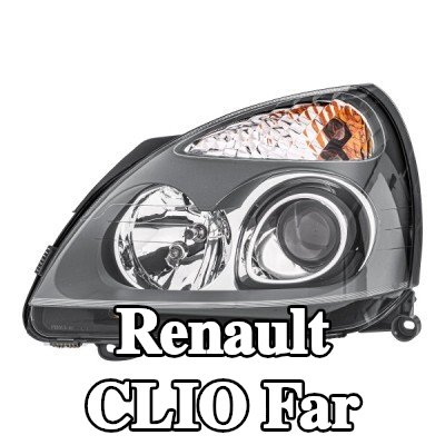 HELLA Far Sol, D2S, D2S/H7, H7, PY21W, W5W, ampullü, ateşleyici ile, balast olmadan, kızdırma deşarj lambası olmadan, far seviyeleme motoru olmadan — 2000 Renault Clio