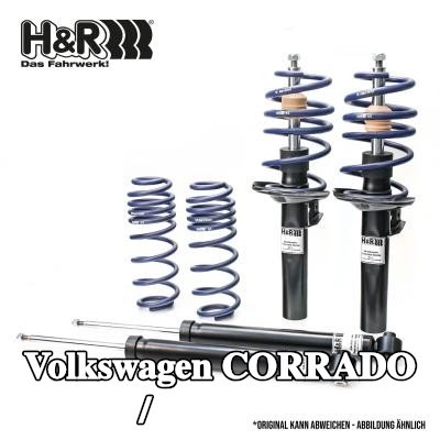 H&R مجموعة التعليق، نوابض لولبية / ممتصات صدمات — Volkswagen Corrado