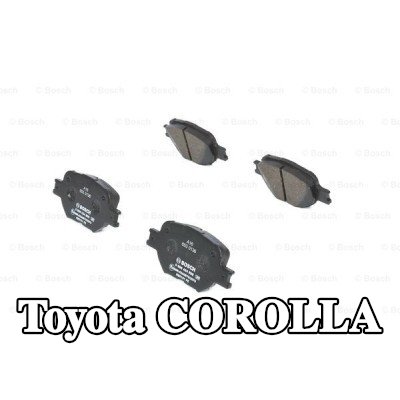 BOSCH مجموعة وسادات الفرامل 17, 3mm — 2002 Toyota Corolla