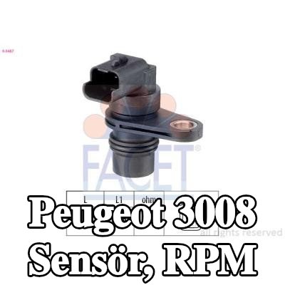 FACET Sensör, RPM İtalya'da üretilmiştir - Orijinal Ekipman Eşdeğeri — Peugeot 3008