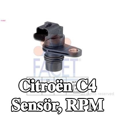 FACET Sensör, RPM İtalya'da üretilmiştir - Orijinal Ekipman Eşdeğeri — Citroën C4