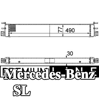 MAHLE مبرد زيت المحرك بدون حشية/مانع تسرب — 2012 Mercedes-Benz Sl
