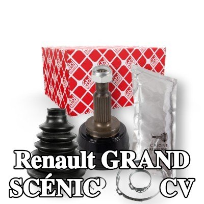 FEBI BILSTEIN مجموعة وصلة المحور الأمامي, جانب العجلة, مع صمولة, مع شحم — 2004 Renault Grand Scénic