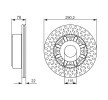 BOSCH القطر الخارجي لقرص المكابح: 290mm, مُهوى, مشحم — Renault Mascott (9)