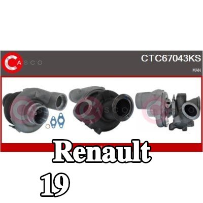 CASCO شاحن توربيني — 1990 Renault 19