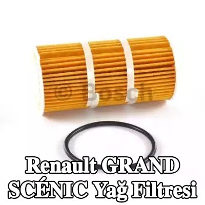 BOSCH Conta/sızdırmazlık elemanlı yağ filtresi — Renault Grand Scénic