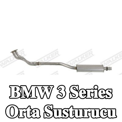 WALKER Orta susturucu 1720mm, montaj parçaları olmadan — 1990 BMW 3 Series