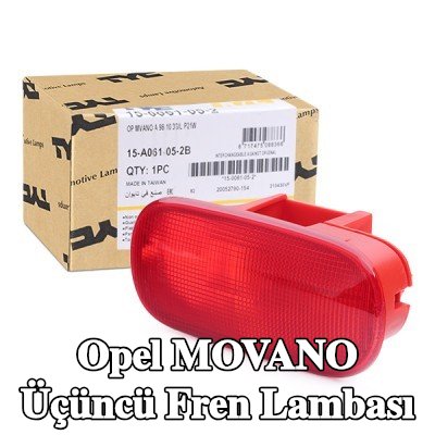 TYC Üçüncü fren lambası Merkez — 1998 Opel Movano