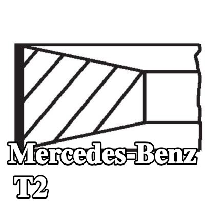 MAHLE مجموعة حلقات المكبس — Mercedes-Benz T2