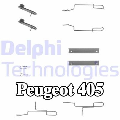 DELPHI طقم تركيب وسادات الفرامل — 1998 Peugeot 405