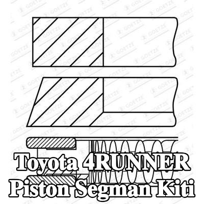 GOETZE ENGINE Piston Segman Kiti — Toyota 4runner