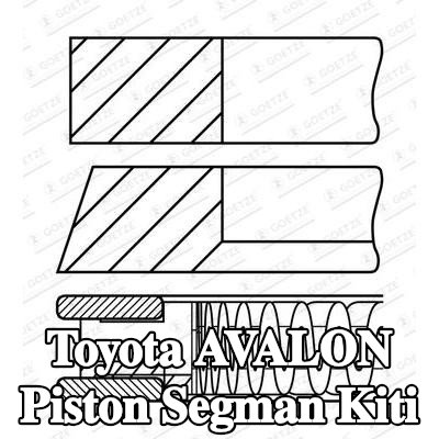 GOETZE ENGINE Piston Segman Kiti — 2012 Toyota Avalon