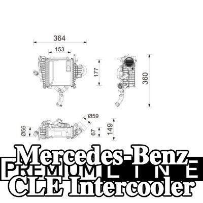 MAHLE Sensörsüz Intercooler — Mercedes-Benz Cle