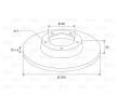 VALEO Arka aks fren diski, Outer Diameter: 258mm, düz — 1990 Nissan Maxima (2)