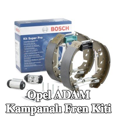 BOSCH Aksesuarları dahil tambur fren kiti, tekerlek fren silindiri ile — Opel Adam