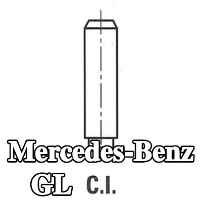 FRECCIA أدلة الصمامات جانب العادم, جانب السحب — Mercedes-Benz Gl