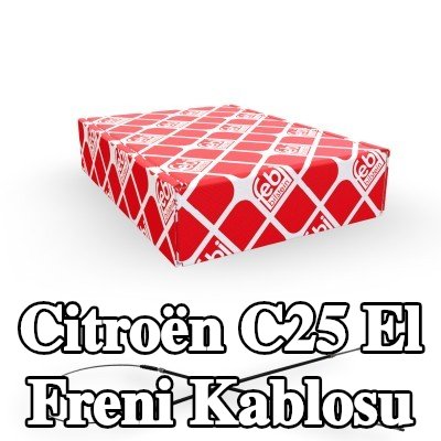 FEBI BILSTEIN El freni kablosu Sol Arka, Sağ Arka, 2580mm — Citroën C25