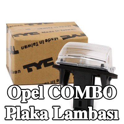 TYC Her iki tarafta plaka lambası, ampul ile — Opel Combo