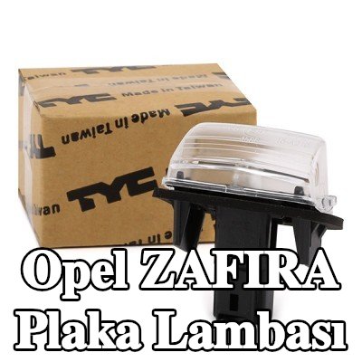 TYC Her iki tarafta plaka lambası, ampul ile — 2020 Opel Zafira