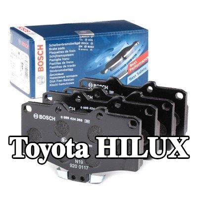BOSCH مجموعة وسادات الفرامل 15mm — Toyota Hilux
