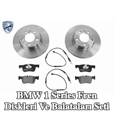 VAICO Fren diskleri ve balataları seti Ön Aks, Havalandırmalı, fren balataları ile — BMW 1 Series