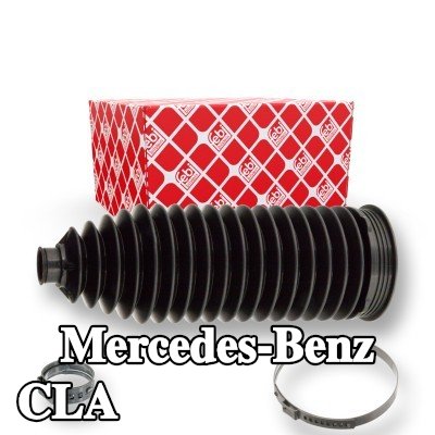 FEBI BILSTEIN طقم غطاء حامل التوجيه المحور الأمامي الأيسر, المحور الأمامي الأيمن, مع مشابك — Mercedes-Benz Cla
