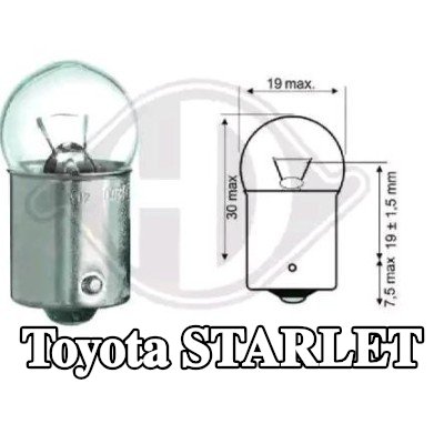 DIEDERICHS لمبة, إضاءة داخلية طويلة العمر — 1990 Toyota Starlet