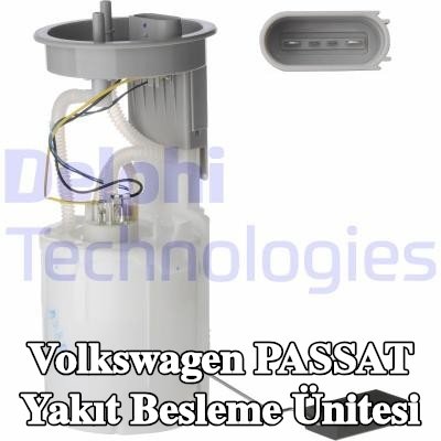 DELPHI Elektrikli yakıt besleme ünitesi, Benzin, conta/sızdırmazlık elemanları ile, basınç sensörü olmadan — 1997 Volkswagen Passat