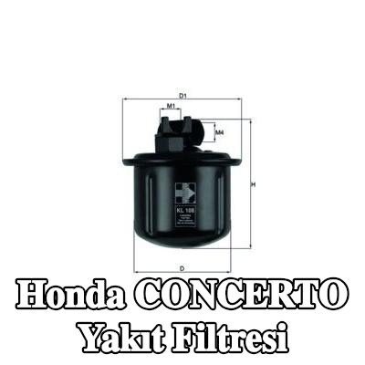 MAHLE Yakıt filtresi — Honda Concerto