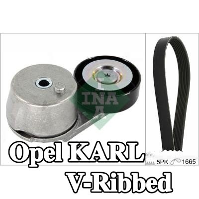 INA مجموعة أحزمة V-Ribbed — Opel Karl