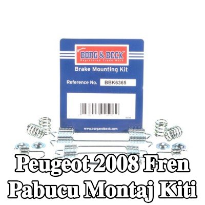BORG & BECK Fren pabucu montaj kiti — Peugeot 2008