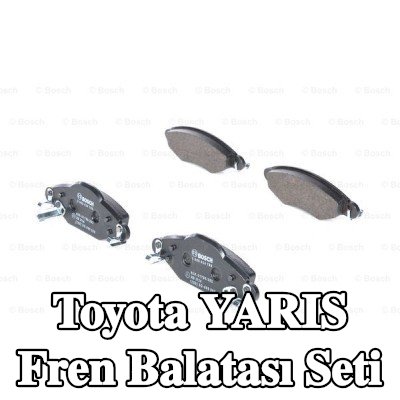 BOSCH Fren balatası seti 16, 6mm, montaj kılavuzu ile — 2002 Toyota Yaris