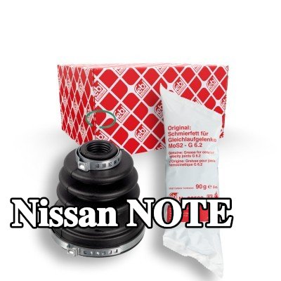FEBI BILSTEIN طقم غطاء مفصل CV, عمود الدفع للمحور الأمامي الأيمن, مطاط — 2012 Nissan Note