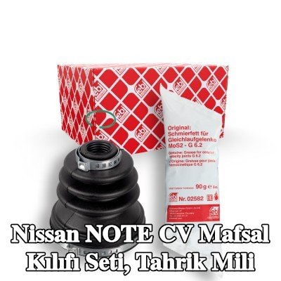 FEBI BILSTEIN CV kılıf kiti, ön aks sağ tahrik mili, Kauçuk — 2012 Nissan Note