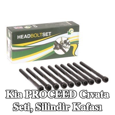 BGA Cıvata Kiti, silindir kafası M9 — 2013 Kia Proceed