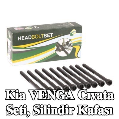 BGA Cıvata Kiti, silindir kafası M9 — Kia Venga