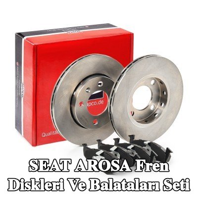 MAPCO Fren diskleri ve balataları seti Ön Aks, Havalandırmalı — SEAT Arosa