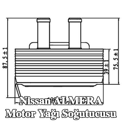 MAHLE Conta/sızdırmazlık elemanları ile motor yağı soğutucusu — Nissan Almera