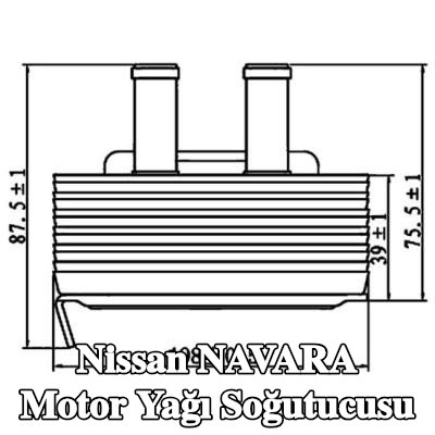 MAHLE Conta/sızdırmazlık elemanları ile motor yağı soğutucusu — Nissan Navara