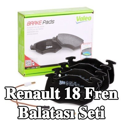 VALEO Fren balatası seti Ön Aks, 18mm, gıcırtı önleyici plaka olmadan — Renault 18