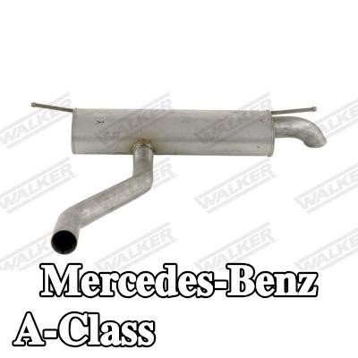 WALKER كاتم الصوت الخلفي 980mm, بدون قطع التثبيت — Mercedes-Benz A-Class